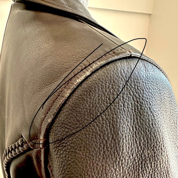Vintage Black Leather Biker Jacket Soft Leather Insulated size Small - Picture 11 of 12